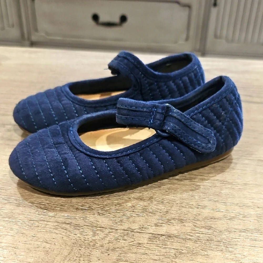 Zara Navy Quilted Kids Shoes EU size 23